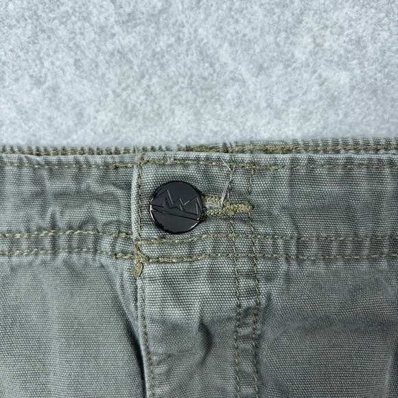 Wrangler Cargo Shorts Mens 44 Gray Solid Cotton Utility Gorpcore NW941PN - Picture 6 of 11